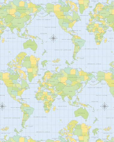 World Map Quilt. Baby Business: World map The ideal fabric for every quilt and patchwork