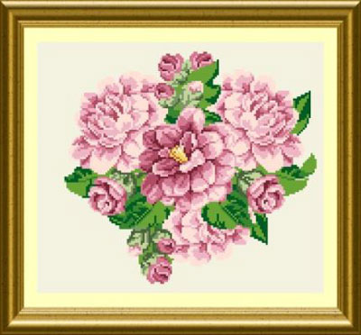 lilac peonies