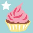 Star cupcake Star cupcake