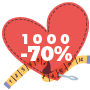 1000 are 70% off
