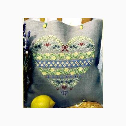 Cushion \"Citrons Olives\" (chart)
