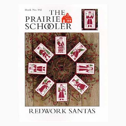 Redwork Santas