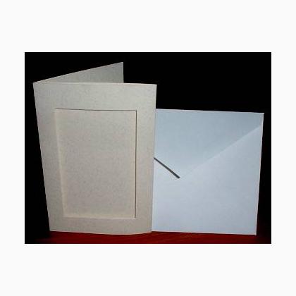 Card rectangular opening: parchment