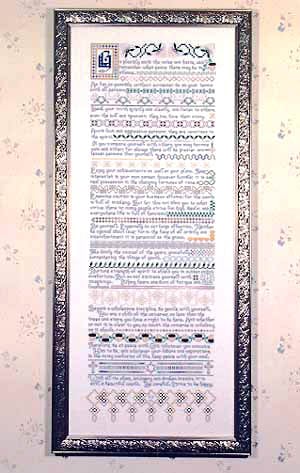 Desiderata Cross Stitch Chart