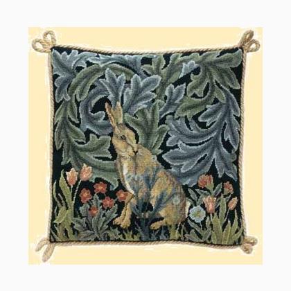Hare Cushion From Beth Russell of Designers Forum Tapestry and Canvases Kits Casa Cenina