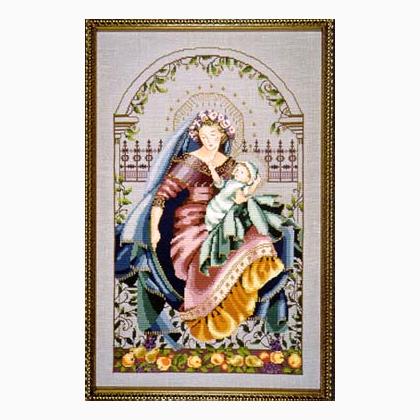 OOP Mirabilia Cross Stitch chart MD79 Madonna of the Garden