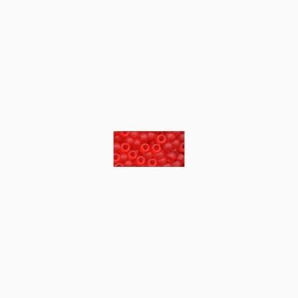 16617 - Frosted Red Red Size 6 Beads