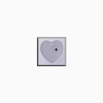 13050 Large Frosted Heart Crystal