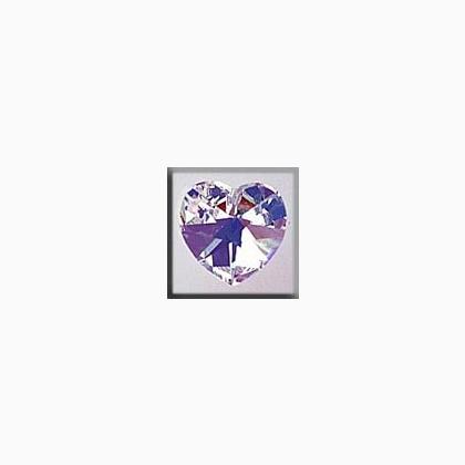 13045 Medium Heart Crystal AB