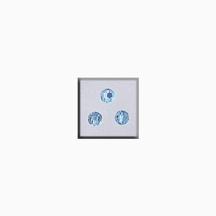 13014 Round Bead Aquamarine AB