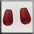 12280 Pearshape Bead AB Matte Dark Rose