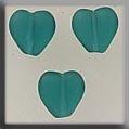 12276 Channeled Heart Matte Emerald
