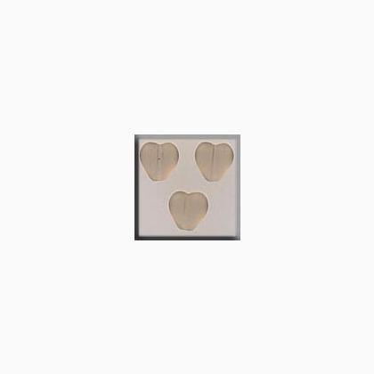 12272 Channeled Heart Matte Smokey Topaz