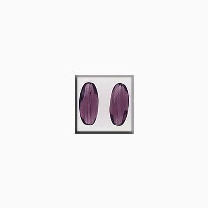 12261 Fancy Olive Bead Bright Amethyst