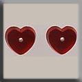 12239 Petite Flat Heart Matte Ruby