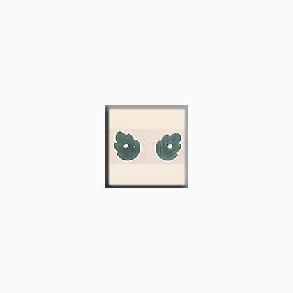 12229 Petite Leaves Matte Tourmaline