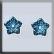 12223 Jasmine Flower Light Sapphire AB