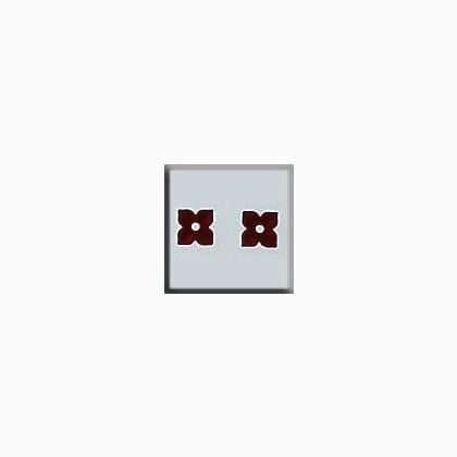 12188 4 Petal Flower Matte Ruby