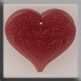 12115 Large Floral Embossed Heart Rose