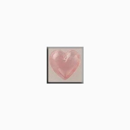 12100 Medium Quartz Heart Pink