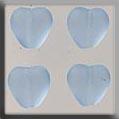 12089 Medium Channeled Heart Matte Sapphire