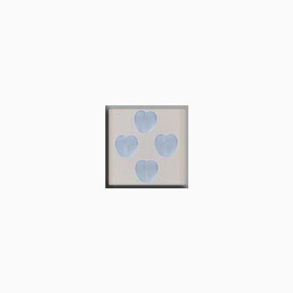 12083 Small Channeled Heart Matte Sapphire