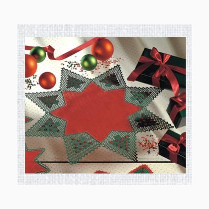 Star Doily (large) - White 32x32