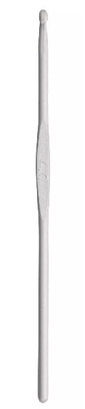 Wool Crochet Hook with Flat Thumb Rest - 4 mm Grey