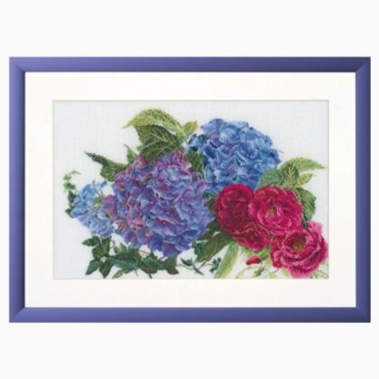 Hortensia and Roses