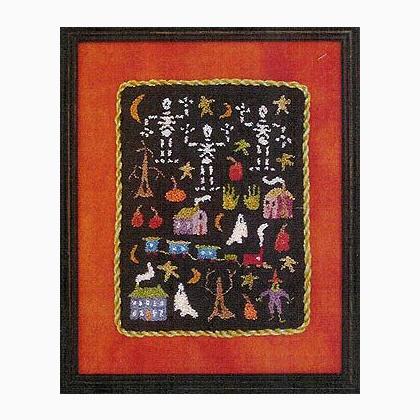 Ghoul Train Punchneedle From Prairie Moon Cross Stitch Charts Cross Stitch Charts Casa Cenina