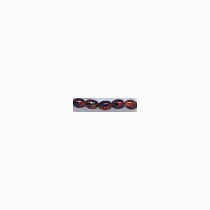 Glass Marmorized Beads 7mm. 16gr. Red/Gold