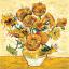 Les tournesols dapres Van Gogh