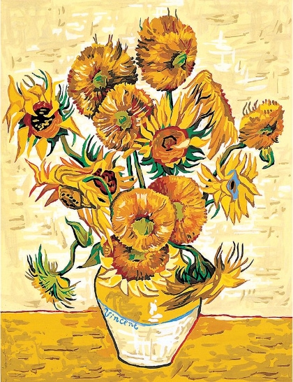 Les tournesols dapres Van Gogh