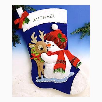 Snowman & Deer