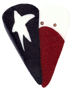 3444L - Large Texas Heart Flag
