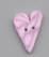 3344S - Light Lilac Velvet Small Heart