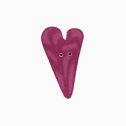 3341L - Azalea Velvet Large Heart