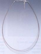 Necklace: Silver 5-strand