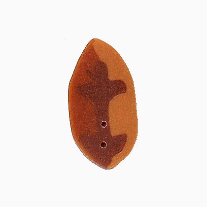 NH1062L - Large Orange Elm Leaf