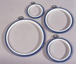 Round flexi hoops: white 17.5