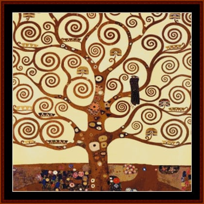 Klimt Tree Of Life From Cross Stitch Collectibles Cross Stitch Charts Cross Stitch Charts Casa Cenina