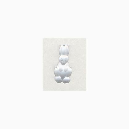 12242 Petite Standing Rabbit Matte Crystal