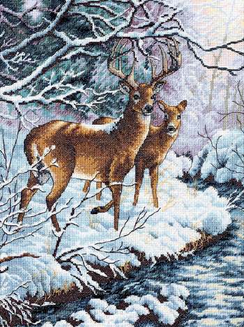 creekside deer from dimensions gold collection cross size envelopes dimensions