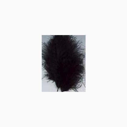 Feathers 12 cm: dark brown/black