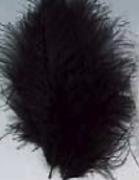 Feathers 12 cm: dark brown/black