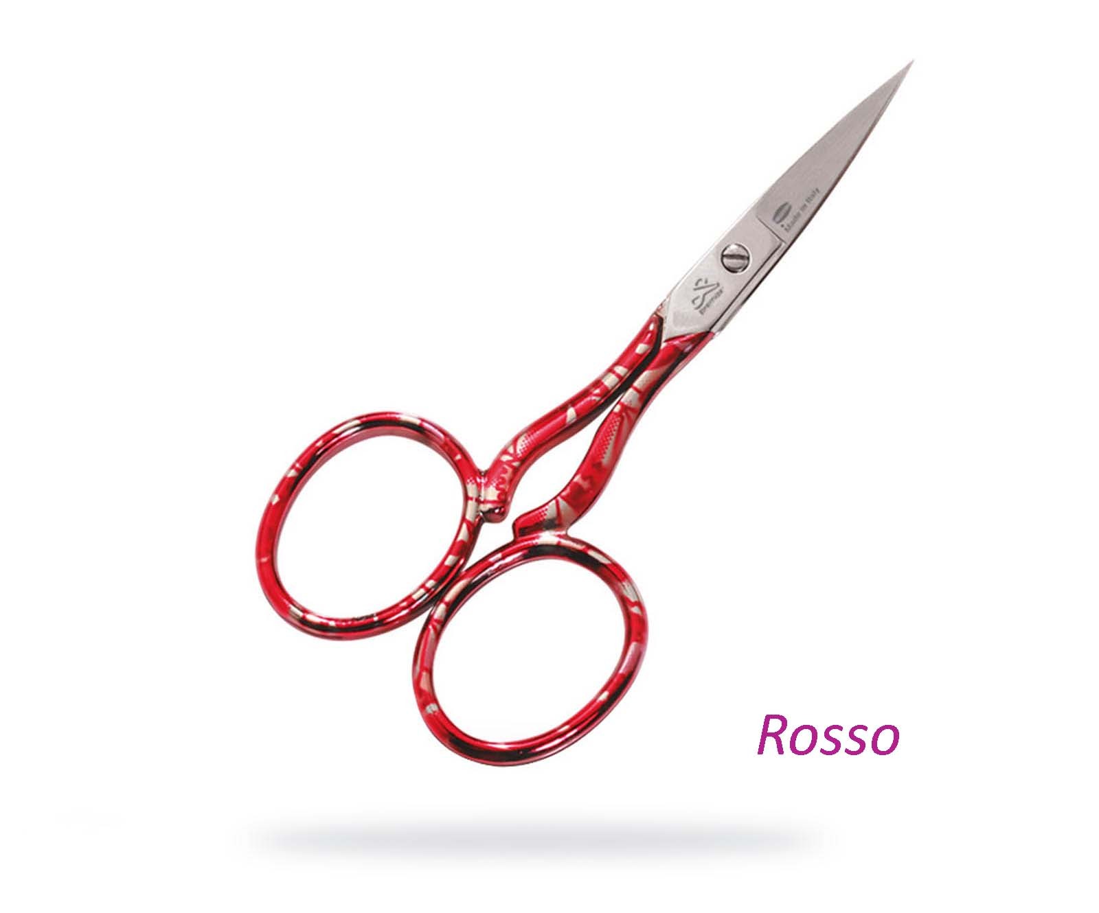 3.5 Red Curved Scissors Beading Embroidery Crafts Manicure Pedicure Sewing  