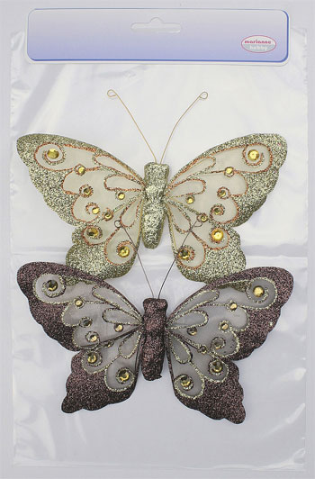 Butterfly with Strass - 18cm (2)
