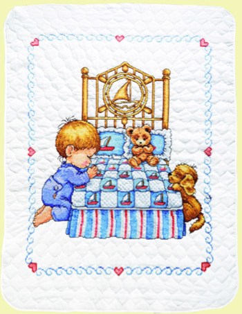 Bedtime Prayers - Boy Quilt