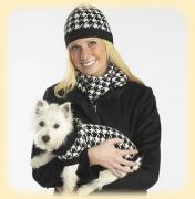 Oxford Houndstooth Hat and Scarf Owner Sets