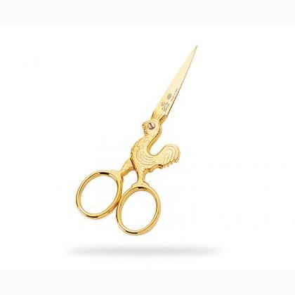 Embroidery Scissors Gold Roosted 9.5cm.